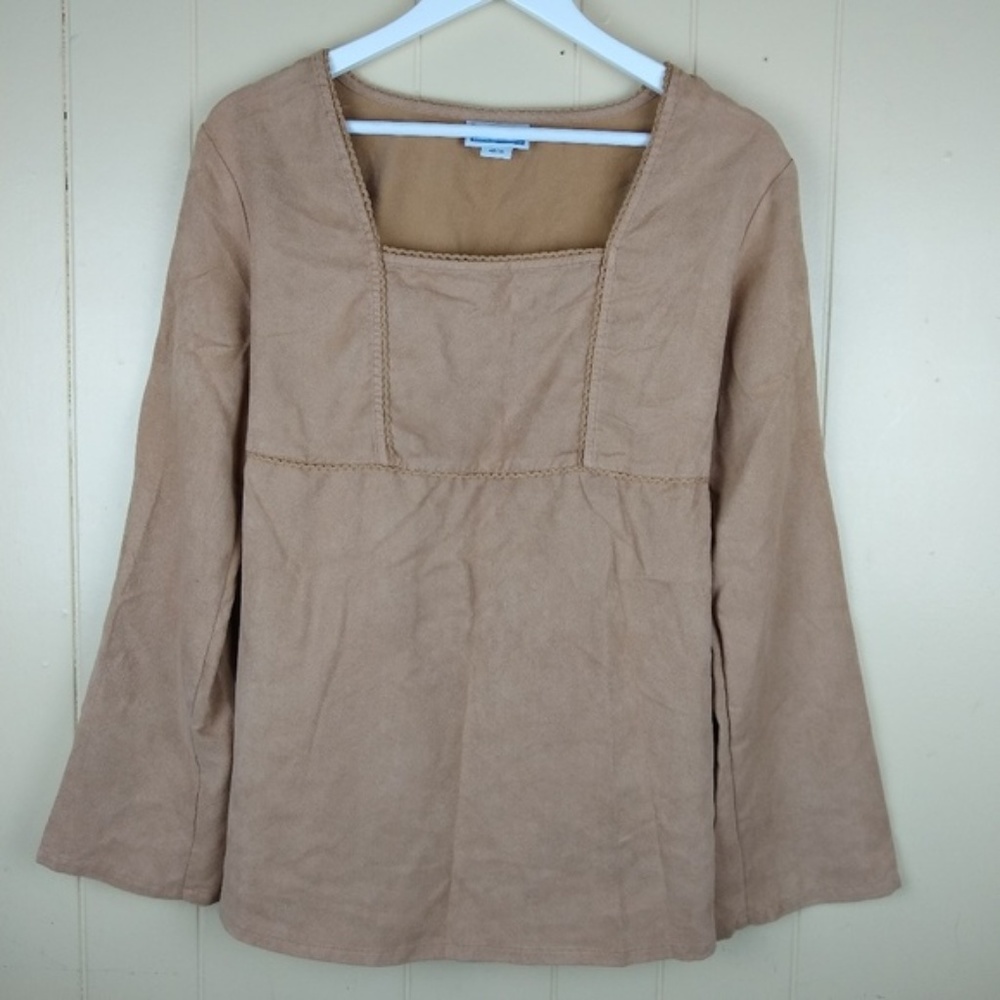 Baby And Me Maternity XL Sueded Peasant Top